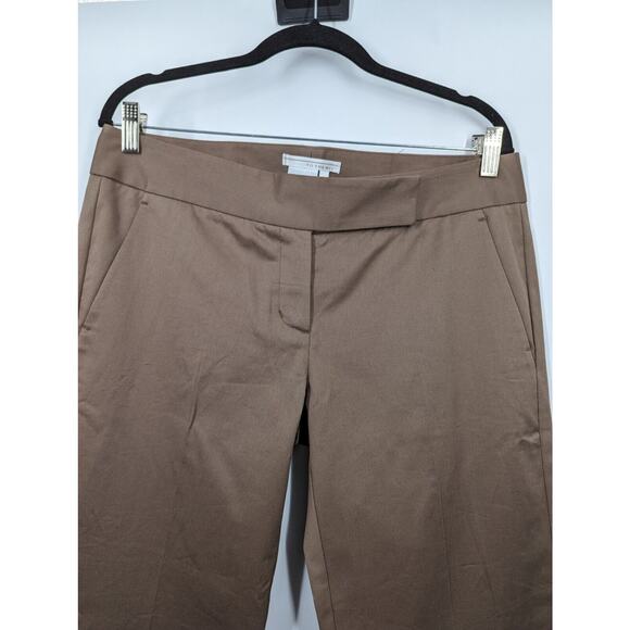 Max Mara To The Max women 10 Tan Cotton Blend Wide Leg Trouser Work Career Pant - Picture 3 of 10